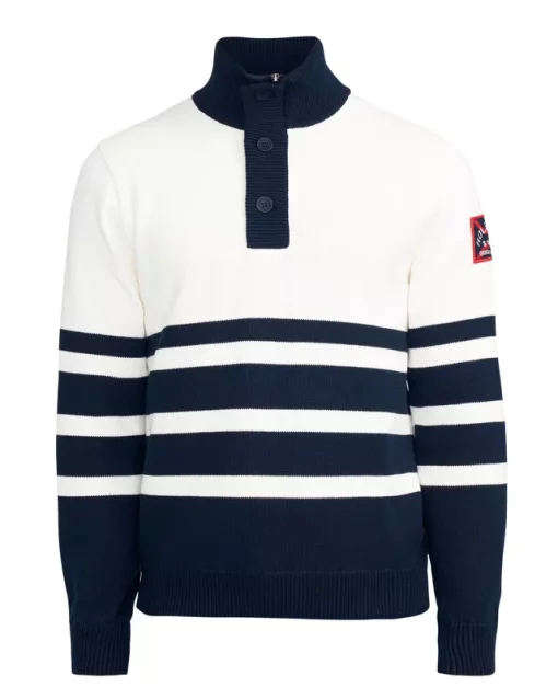 Holebrook Frej T-Neck Windproof Navy/Offwhite
