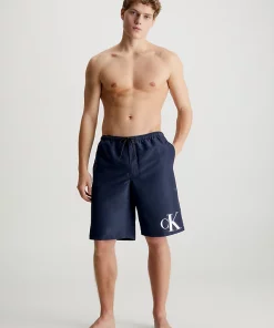 Calvin Klein Board Long Swim Shorts Navy Iris