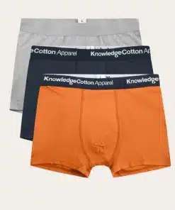 Knowledge Cotton Apparel 3-Pack Underwear Russet Orange