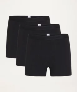 Knowledge Cotton Apparel 3-Pack Underwear Black