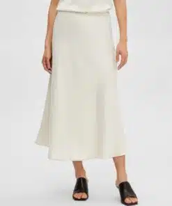 Selected Femme Rachelle Midi Skirt Birch
