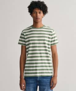 Gant Multistripe T-shirt Kalamata Green