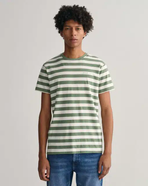 Gant Multistripe T-shirt Kalamata Green