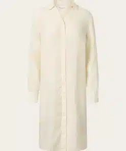 Knowledge Cotton Apparel Classic Linen Dress Buttercream