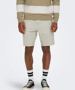 Buy Only & Sons Linus Shorts Silver Lining - Scandinavian Fashion