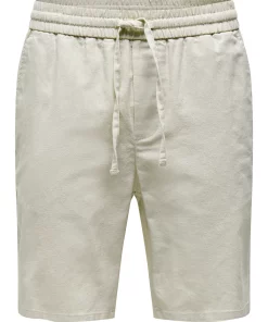 Buy Only & Sons Linus Shorts Silver Lining - Scandinavian Fashion Store
