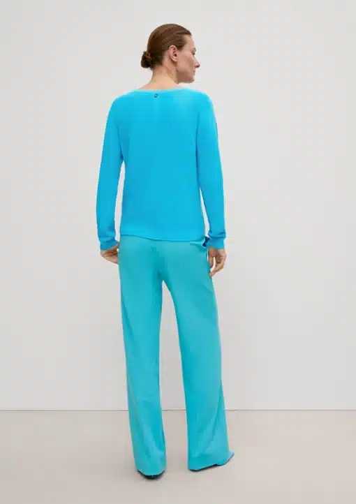 Comma, Knitted Pullover Turquoise