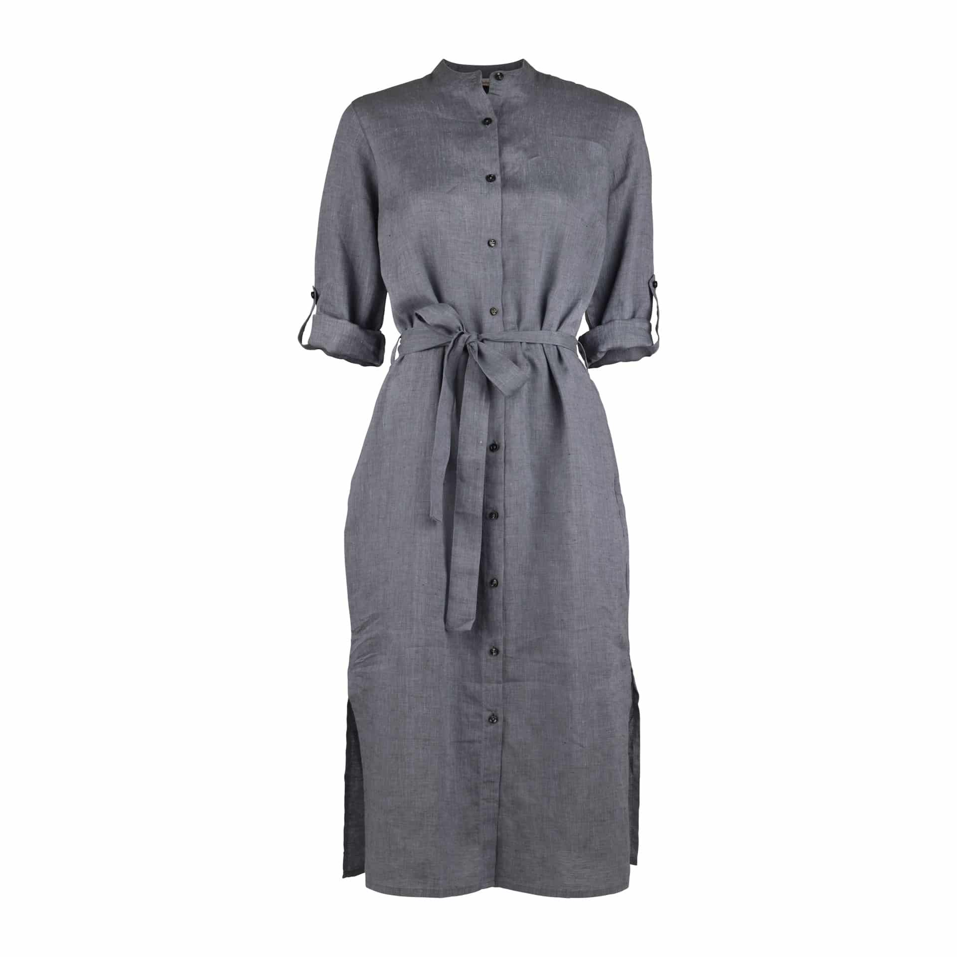 Buy Stenströms Anette Linen Dress Grey - Scandinavian Fashion Store