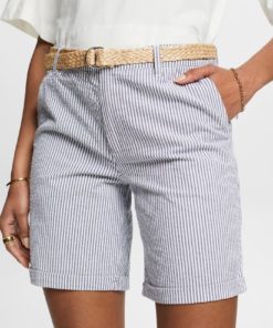 Esprit Striped Shorts Navy