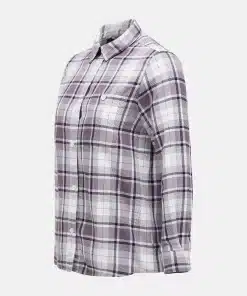 Peak Performance Cotton Flannel Shirt Women Check