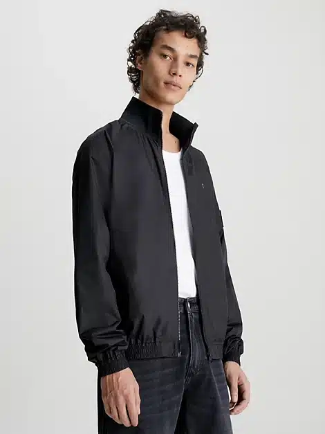 Buy Calvin Klein Unpadded Harrington Jacket Black - Scandinavian Fashion  Store