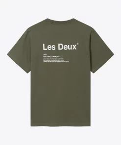 Les Deux Brody T-Shirt Olive Night