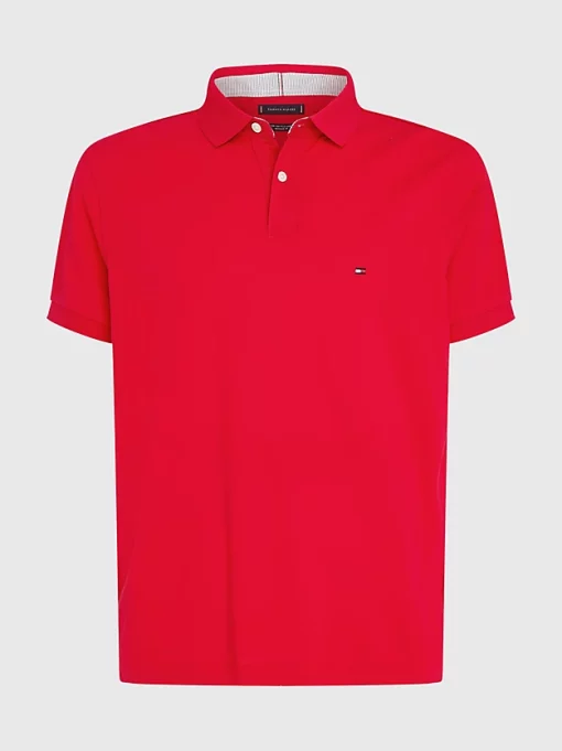 Tommy Hilfiger 1985 Regular Fit Pique Polo Primary Red