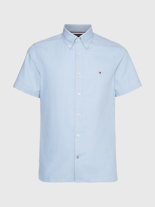 betalingsmiddel røveri mælk Buy Tommy Hilfiger Cotton Linen Slim Fit Shirt Cloudy Blue - Scandinavian  Fashion Store