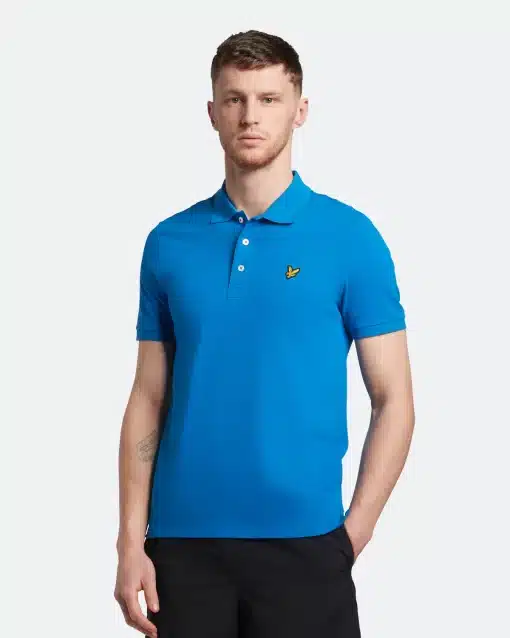 Lyle & Scott Plain Polo Shirt Brigth Blue