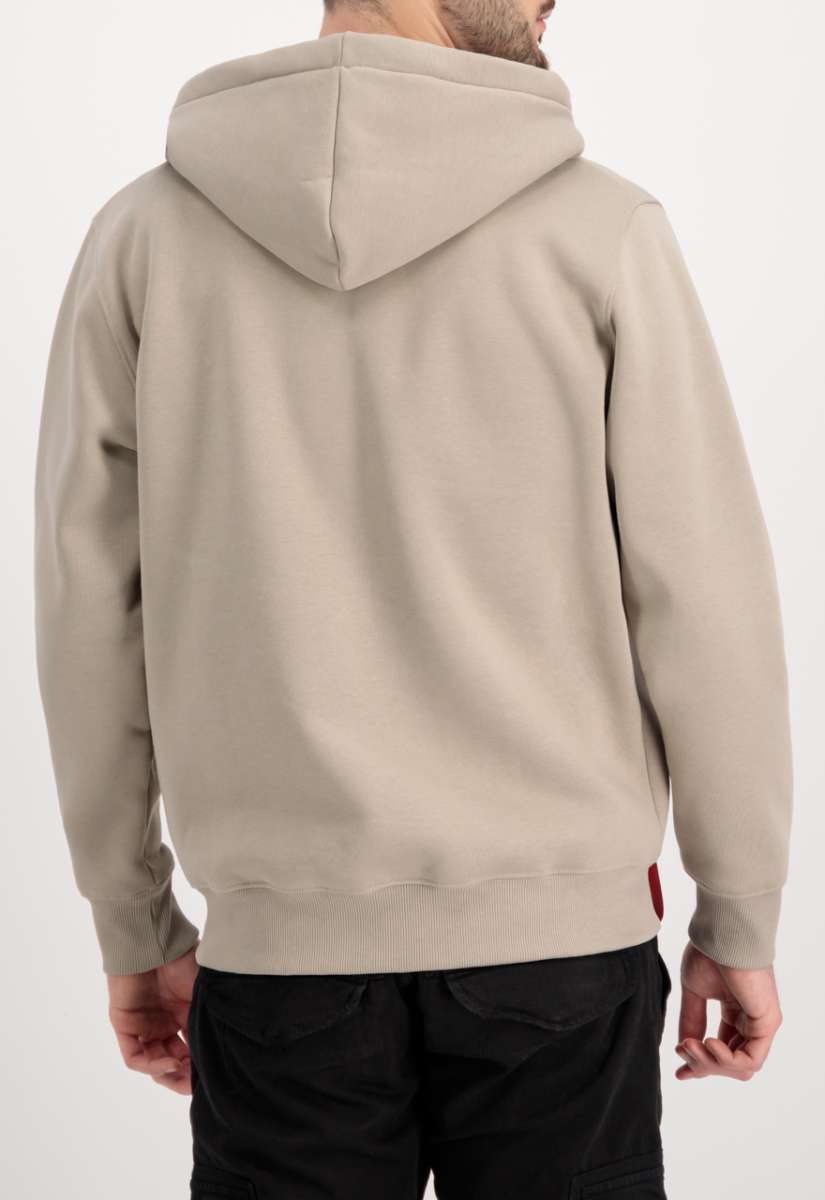 Buy Alpha Industries Basic Zip Hoodie Vintage Sand - Scandinavian ...