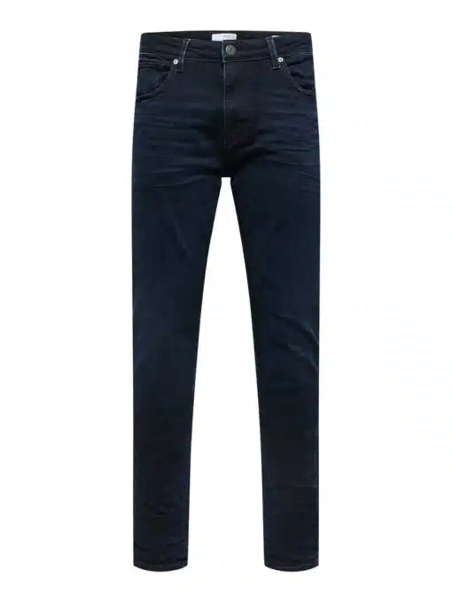 Selected Homme Slim Leon Soft Slim Fit Jeans Blue Black Denim
