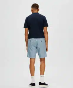 Selected Homme Brody Linen Shorts Deep Water