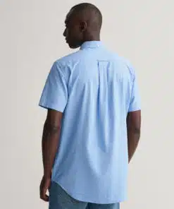 Gant Regular Cotton Linen Shirt Day Blue