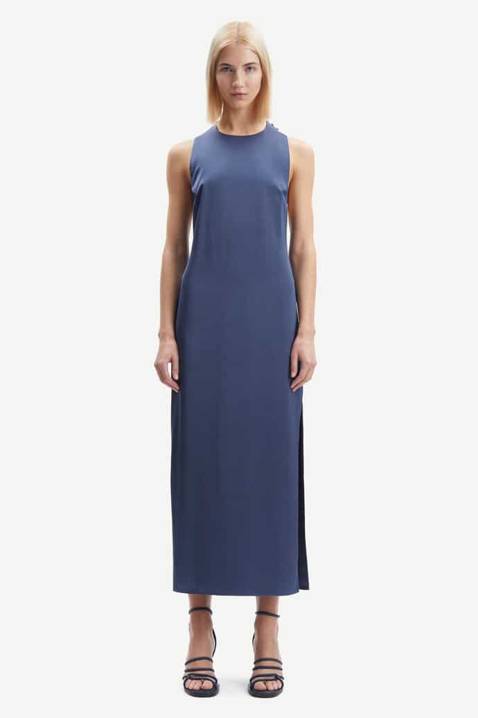 Buy Samsoe & Samsoe Ellie Dress Nightshadow Blue - Scandinavian Fashion ...