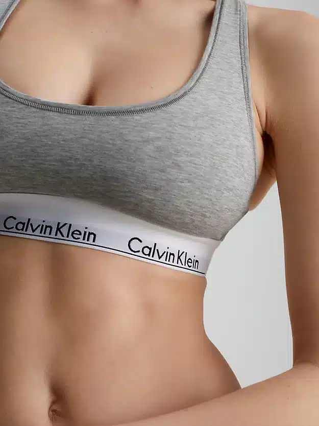Buy Calvin Klein Modern Cotton Bralette Grey Heather