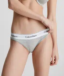 Calvin Klein Women's 1996 Cotton Modern Bikini Panties, Grey Heather, Medium  at  Women's Clothing store
