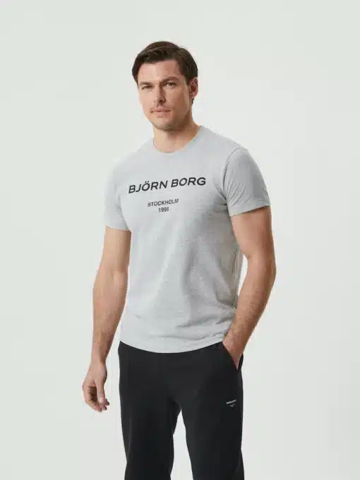 Björn Borg Borg Logo T-Shirt Light Grey Melange