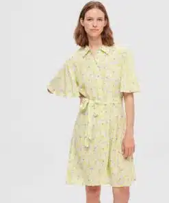 Selected Femme Teresa Shirt Dress Sharp Green