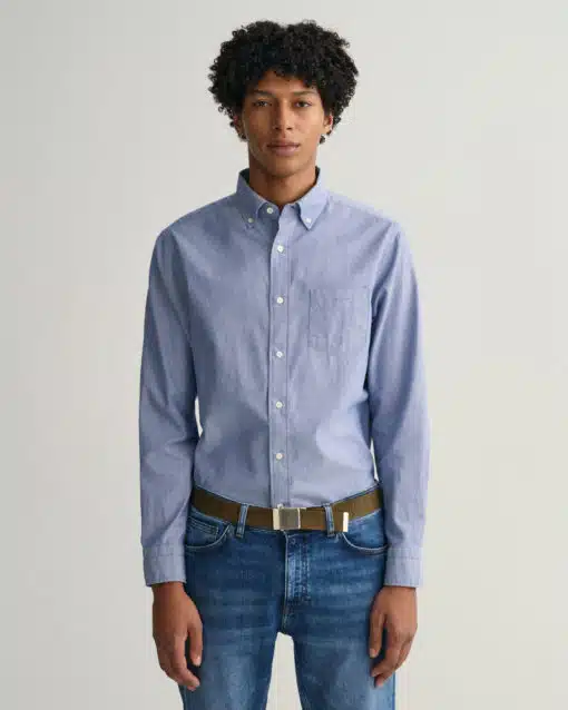 Gant Regular fit Archive Oxford Shirt College Blue