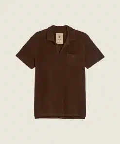 OAS Brown Polo Terry Shirt