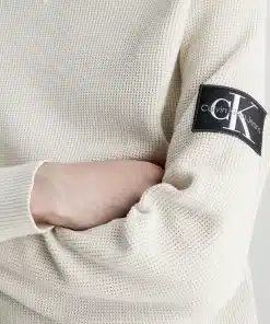 Calvin Klein Core Badge Sweashirt Eggshell