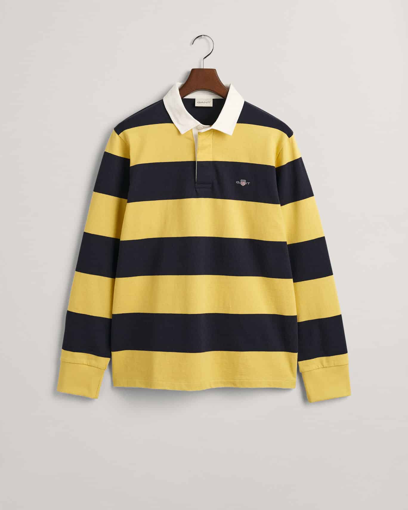 Buy Gant Regular Fit Heavy Rugger Shirt Parchment Yellow - Scandinavian ...