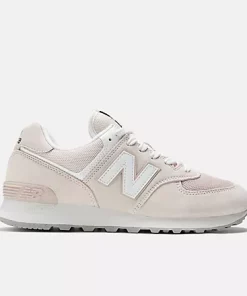 New Balance 574 Pink With White