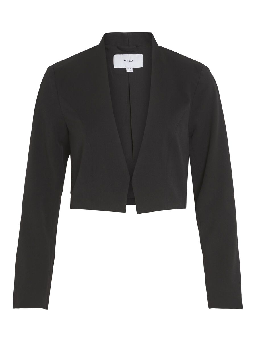 Buy Vila Her Cropped Blazer Black - Scandinavian Fashion Store