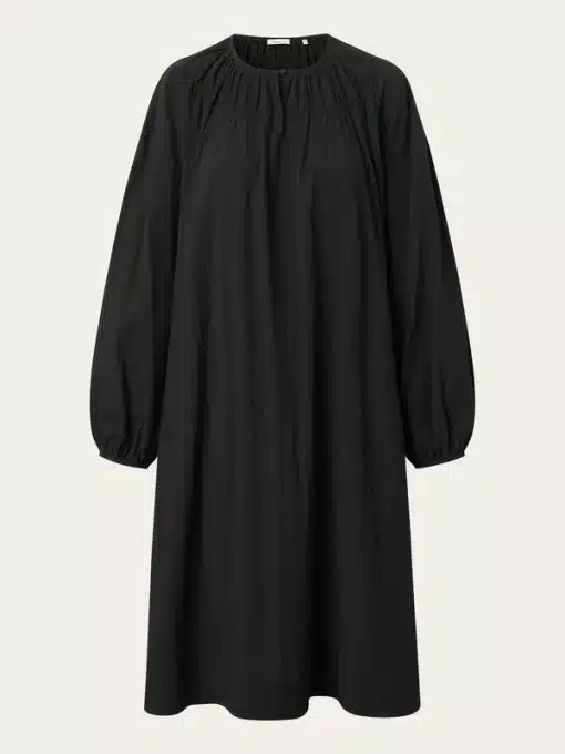 Knowledge Cotton Apparel Seersucker Dress Black Jet