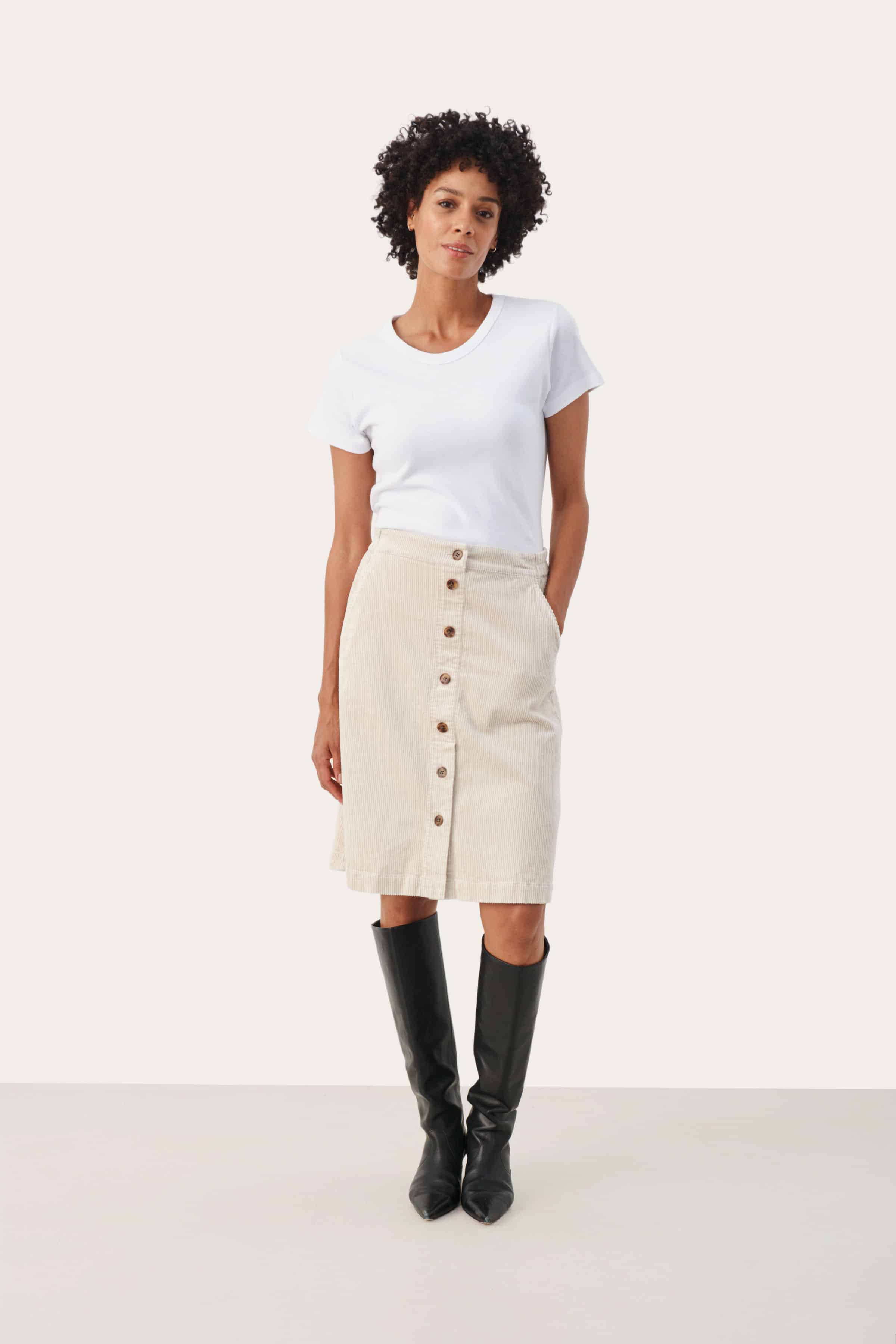 Buy Part Two Palina Skirt Pale - Scandinavian Fashion Store