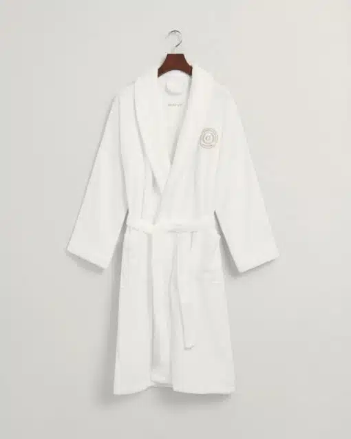 Gant Crest Robe White