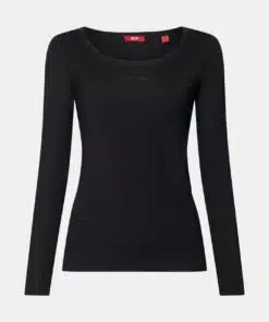Esprit Long Sleeve Logo T-shirt Black