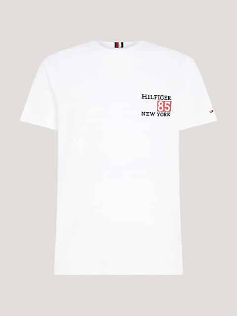 Buy Tommy Hilfiger New York Flag Tee White - Scandinavian Fashion Store