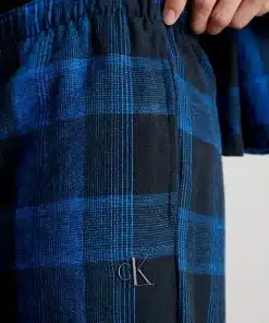 Calvin Klein Flannel Pyjama Pants Gradient Check_black