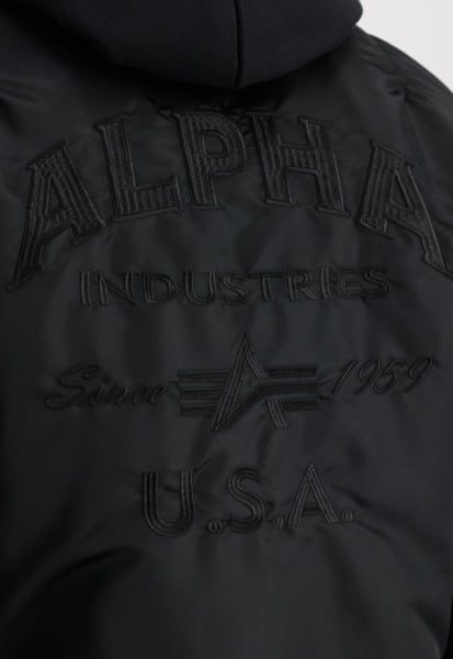 Buy Alpha Industries MA-1 ZH Scandinavian Back Black EMB - Store Fashion