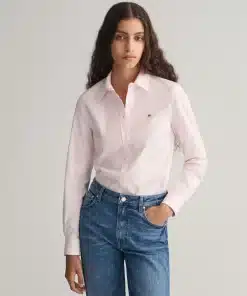 Womens Oxford Shirt: Stretch Long Sleeve Shirt