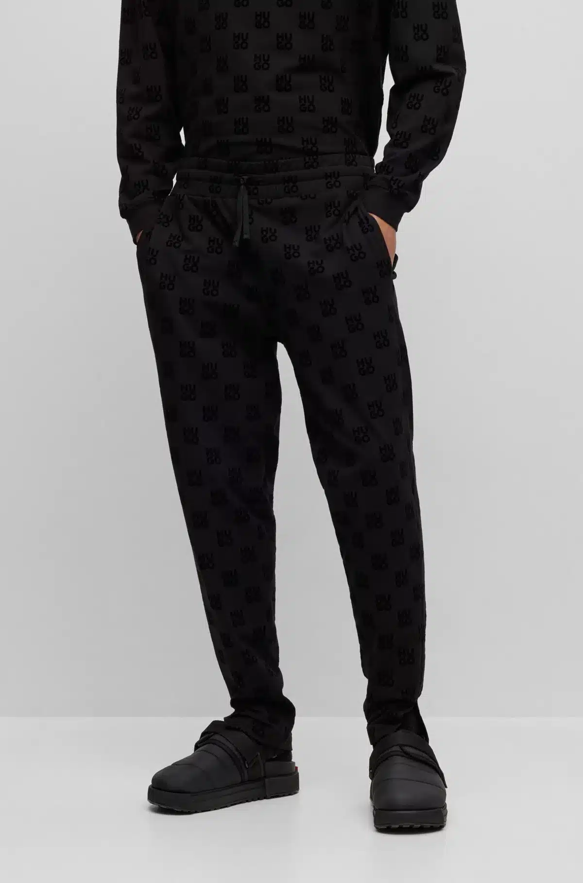 Buy Hugo Flock Aop Pants Scandinavian Store Black - Fashion