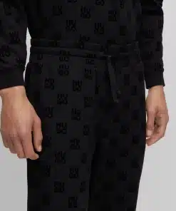 Buy Hugo Flock Aop Pants Black - Scandinavian Fashion Store