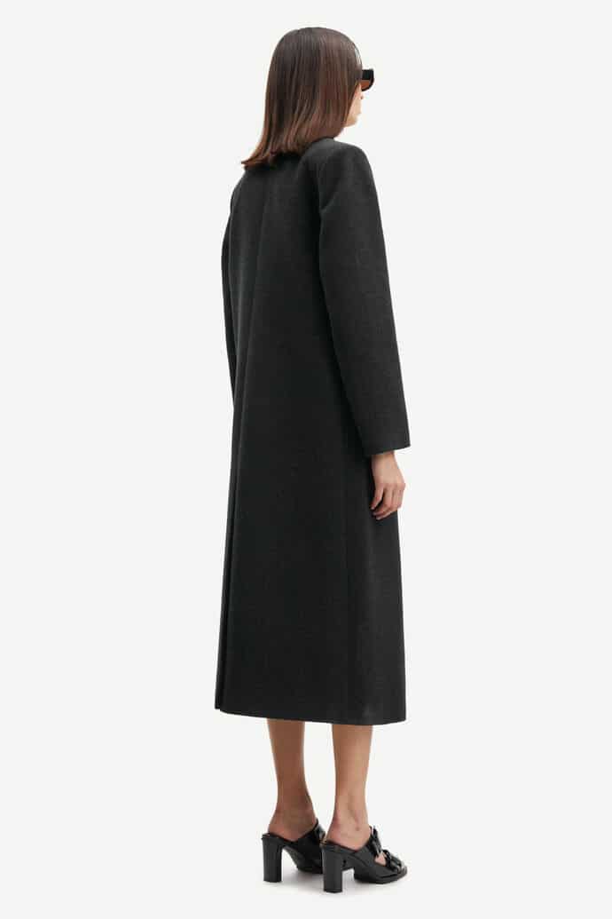 Buy Samsoe & Samsoe Falcon Coat Phantom - Scandinavian Fashion Store