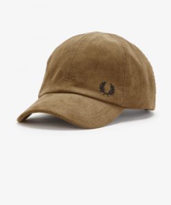 Fred Perry Waffle Cord Cap Shaded Stone