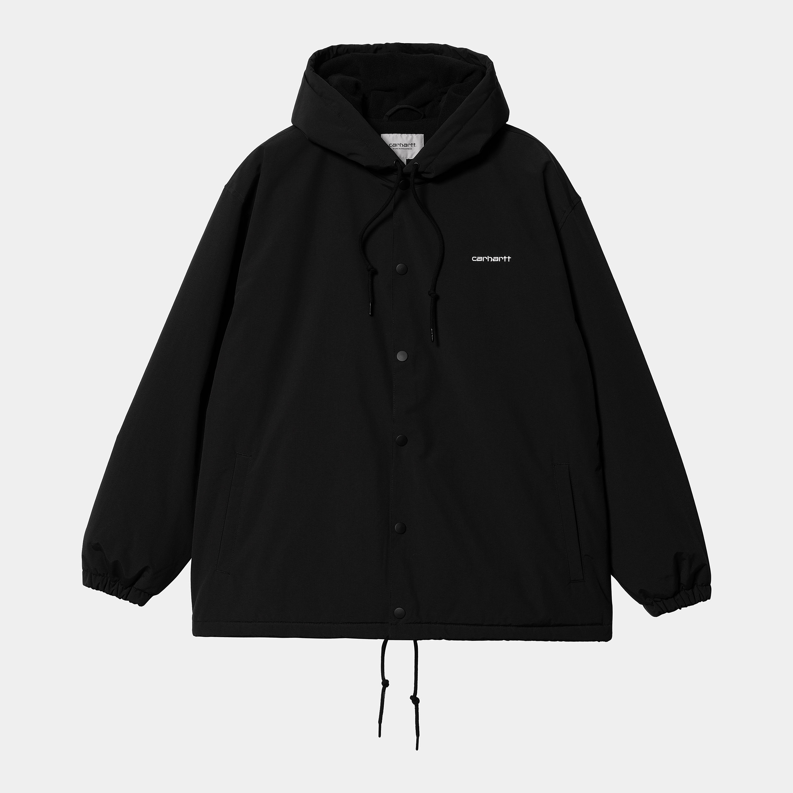 Buy Carhartt WIP Hooded Coach Jacket Black - Scandinavian Fashion