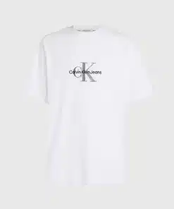 Buy Calvin Klein Archival Mono Logo Tee Bright White - Scandinavian Fashion  Store