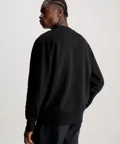 Calvin Klein Cotton Terry Sweatshirt Black