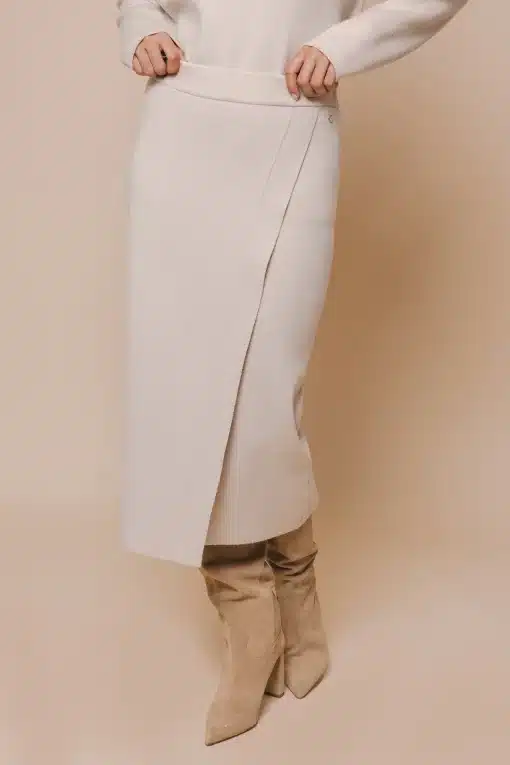 Rino & Pelle Janou Midi Skirt  Blanc